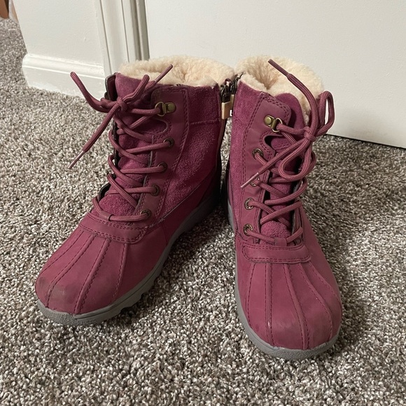 Ugg Leggero Kids Boots Pink/Purple Size 5 - Picture 1 of 9